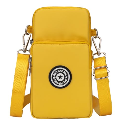 JANKS Small Crossbody Bags for Women Mini Cell Phone Purses Handbag Shoulder Bag - color: 01 Yellow