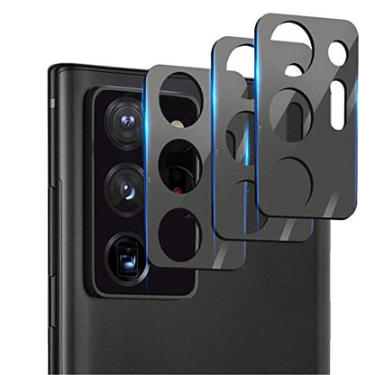 Suoman 3-Pack for Samsung Note 20 Ultra Camera Lens Protector - [Aluminum alloy] [Does not Affect Night Shots] 9H Hardness Tempered Glass Film - Black - color: Black