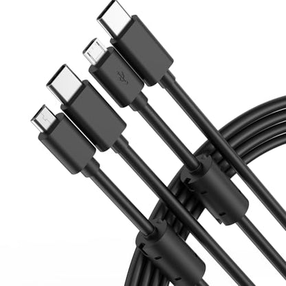 BERLAT USB C to Micro USB Cable 5FT 2-Pack Ferrite Braided