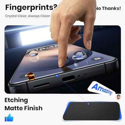 WSKEN Matte Screen Protector for Samsung Galaxy S26 Ultra - [Anti-Glare & Anti-Fingerprint][Smooth as Silk][0.02s Fingerprint Unlock] 9H+ Tempered Glass With Auto Fit Box Zero Bubble,2 Pack
