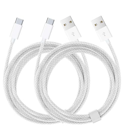 2pack USB C CarPlay Charger Cable Compatible for IPhone 17/16E/16/15, 17Air, 15 16 17 Pro Max,Plus Charging Cord, USB A to USB C Woven Cable for AirPods 4, AirPods Pro (2nd/3rd Gen) Charger Cord 5FT - size: 5FT, style: USB A to USB C 2pack