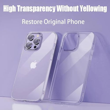 Clear Case for iPhone 16e/16/15/14/13/12/11 Pro Max Mini Plus Transparent Phone Case Thin Slim Crystal Clear Soft TPU Not Yellowing Shockproof Back Cover (for iPhone 13) - size: iPhone 13