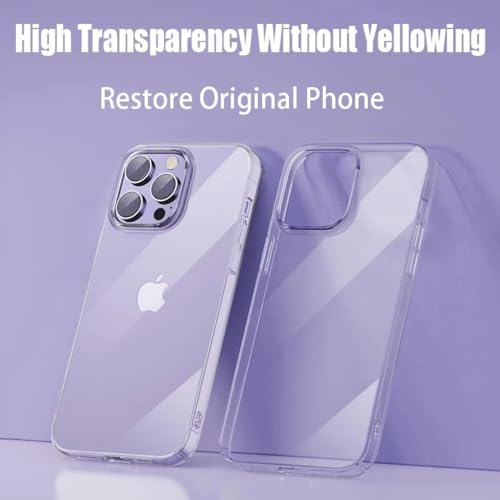 Clear Case for iPhone 16e/16/15/14/13/12/11 Pro Max Mini Plus Transparent Phone Case Thin Slim Crystal Clear Soft TPU Not Yellowing Shockproof Back Cover (for iPhone 13 Pro) - size: iPhone 13 Pro