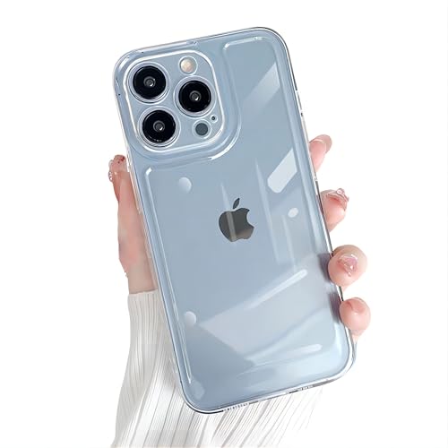 Designed for iPhone Case,Premium Sleek Crystal Clear,Anti-Yellowing Anti-Scratch Full Body Protection,Soft TPU Transparent Ultra Thin Slim Shockproof Phone Case (iPhone 13 Pro Max,Clear) - size: iPhone 13 Pro Max