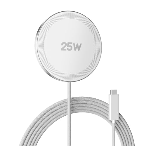 MagSafe 25W Wireless Charger for Apple Magnetic Fast Charging Pad - color: 1White
