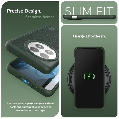 TUDIA MergeGrip for OnePlus 13 Case 5G (2025) - [Military Grade Drop Tested] Dual Layer Shockproof Slim Heavy Duty Tough Cover Phone Cases - Pine Green - color: Pine Green, size: Basic