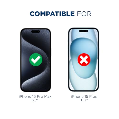 Tech Armor Screen Protector for iPhone 15 Pro Max, Ballistic Glass, 3-Pack - size: iPhone 15 Pro Max - 6.7 inch
