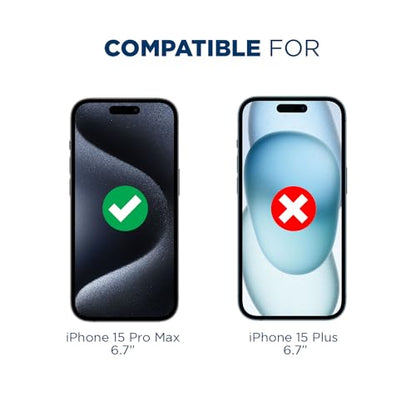 Tech Armor Screen Protector for iPhone 15 Pro Max, Ballistic Glass, 3-Pack - size: iPhone 15 Pro Max - 6.7 inch