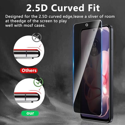 3 Pack Privacy Screen Protector for Motorola Moto G Power 5G 2024 - size: Moto G Power 2024 FK3