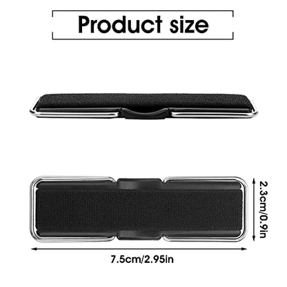 Cobee Finger Strap Phone Holder, 4 Pcs Cell Phone Grip Holder Elastic Kickstand for Mobile Phone Anti-silp Braided Finger Holder Band Compatible with Smartphones, Small Tablets(Black)
