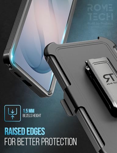 Designed for Samsung Galaxy S26 Ultra Case with Belt Clip Holster | Protective Cover with Strong Magnet Compatible with Magsafe - Black - color: Black
