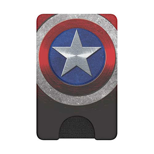 PopSockets Adhesive Phone Wallet with Grip- Captain America - color: Captain America, style: Adhesive