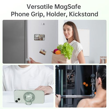 SYNCWIRE for MagSafe Phone Grip, Magnetic Phone Ring Holder - color: Light Green