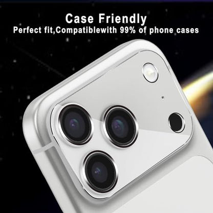[3 Pack] Compatible with 6.9 inch iPhone 17 Pro Max Camera Lens Protector Tempered Glass,Does Not Affect Night Shots, HD Clear,[Case Friendly][Scratch-Resistant]
