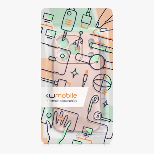 kwmobile Case Compatible with Apple iPhone 17 Pro Case -Soft TPU Back Phone Cover - with Metallic Look - Metallic Rose Gold - color: metallic rose gold, size: iPhone 17 Pro