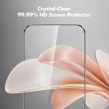 UNBREAKcable for iPhone 16 Pro Screen Protector, 3-Pack Full Coverage Tempered Glass [Military Grade Shatterproof] [9H Hardness] [Easy Installation Frame] [Bubble Free] for iPhone 16 Pro 6.3" - size: iPhone 16 Pro