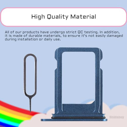 for iPhone 13 Blue Single SIM Card Tray Slot Replacement