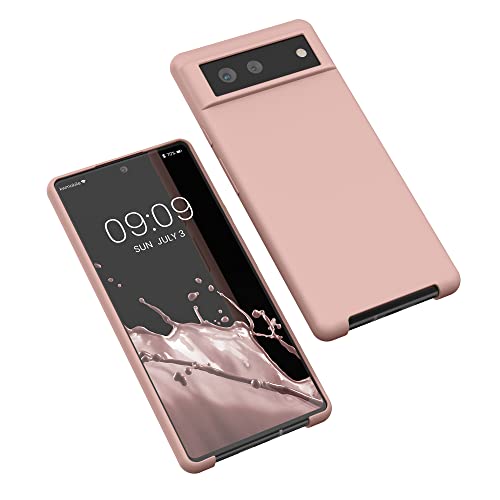 kwmobile Case Compatible with Google Pixel 6 Case - TPU Silicone Phone Cover with Soft Finish - Nude Lilac - color: Nude lilac, size: Pixel 6