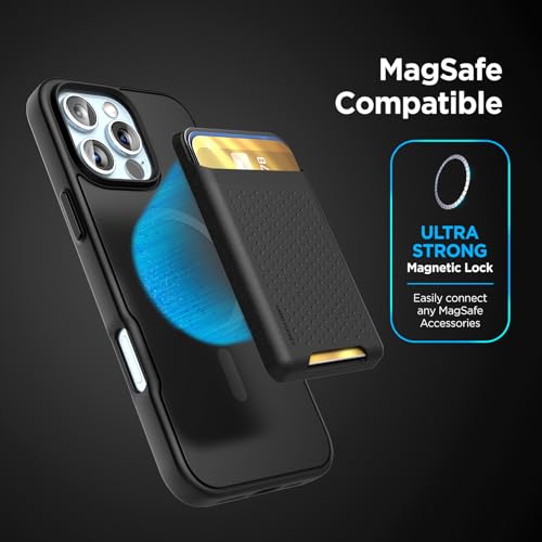 Encased Wallet Case Set for iPhone 16 Pro Max with Removable Card Holder [N52] Ultra-Strong Magnetic Lock (Compatible with MagSafe) - size: iPhone 16 Pro Max