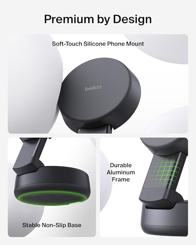 Belkin Qi2.2 25W Wireless 2 in 1 iPhone Charger, Fast Charging for Travel - color: Black, style: 2 in 1