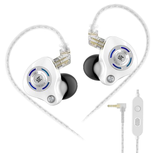 KZ Gale Gaming Earbuds, Wired IEM for Xbox/PC/PS5/Switch/Mobile - color: White, style: 3.5