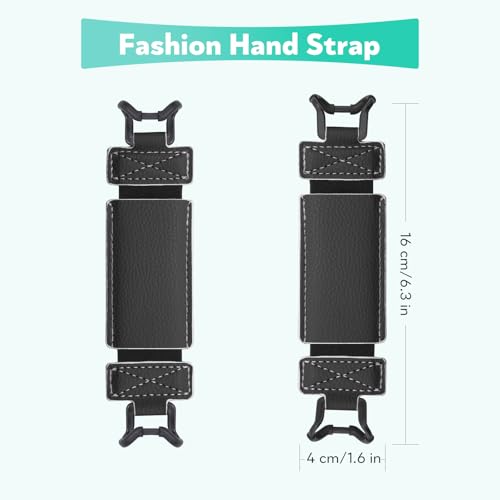 Secure Hand Strap for Kindle and Tablet - High Elasticity Finger Grip Holder Accessories for 6-8 Inches E-Book Tablet - color: Black