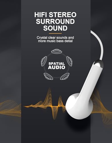 USBC Headphones for iPhone 17 16 15，for Apple Headphones Wired with Mic