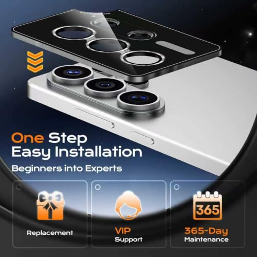 Camera Lens Protector for Samsung Galaxy S26 Ultra, Sapphire Glass Metal Individual Camera Cover Screen, Anti-drop, Case Friendly- White