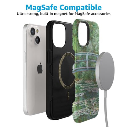 Casely iPhone 15 Plus Case | Monet's Bridge | The Met Museum | Bold Protective Design | Compatible with MagSafe - color: Monet's Bridge | The Met Museum