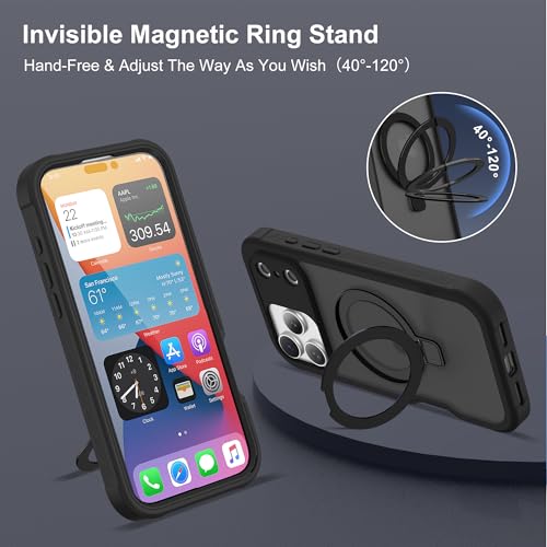 Compatible with iPhone 17 Pro Case with Stand 6.3",Black - color: Black, size: Iphone 17 Pro
