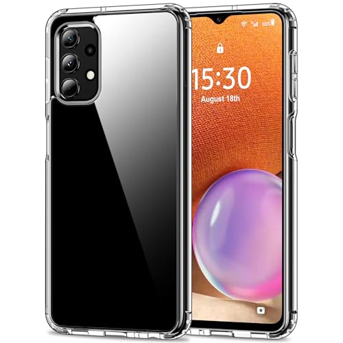 HOOMIL Case for Samsung Galaxy A32, Non-Yellowing, Drop Protection, Anti-Scratch Transparent Hard Back Phone Cover - Crystal Clear - color: Clear, size: A32 5G