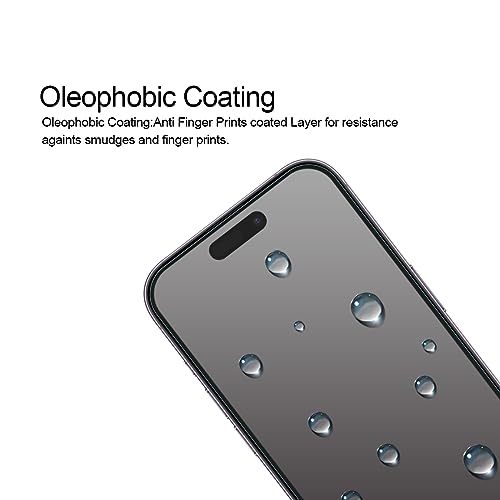 Supershieldz (2 Pack) (Privacy) Anti Spy Screen Protector Designed for iPhone 16 / iPhone 15 (6.1 inch) Tempered Glass, Anti Scratch, Bubble Free