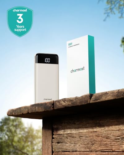 charmast 10000mAh Power Bank Portable Charger with 4 Built-in Cables - color: Qianka