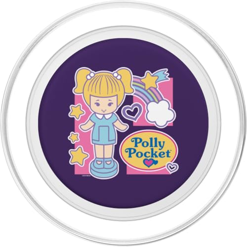 Polly Pocket - Rainbow And Stars PopSockets PopGrip for MagSafe - style: Magnetic PopGrip