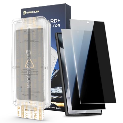 MAGIC JOHN 3rd Gen Upgraded Privacy Screen Protector for Samsung S24 Ultra - size: S24 Ultra 6.8inch