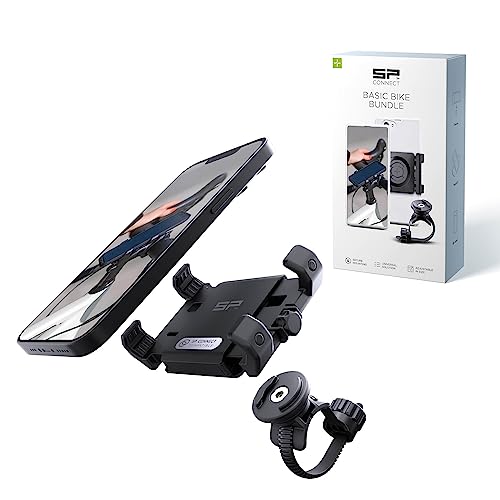 SP CONNECT Universal Bicycle Mobile Phone Holder | Smartphone Bracket Mount for Mountain & Road Bikes Patented Twist Lock, Strong Clamp-Grip | SPC+
