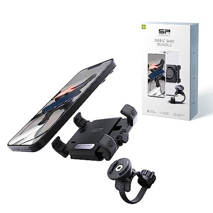 SP CONNECT Universal Bicycle Mobile Phone Holder | Smartphone Bracket Mount for Mountain & Road Bikes Patented Twist Lock, Strong Clamp-Grip | SPC+