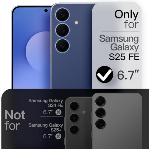 JETech Magnetic Slim Case for Samsung Galaxy S25 FE, Navy Blue | Compatible with MagSafe, Full Camera Lens Protection, Ultra-Thin Lightweight, Matte Finish Phone Cover - color: Navy Blue, size: Galaxy S25 FE