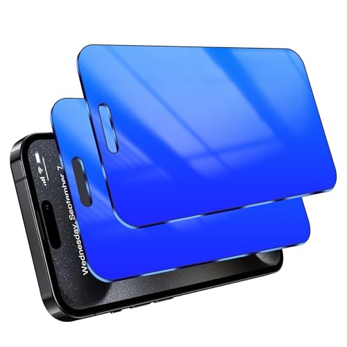 Privacy Screen Protector for iPhone 15 Pro Max Blue 6.7 inch - color: For iphone 15 Pro Max Blue
