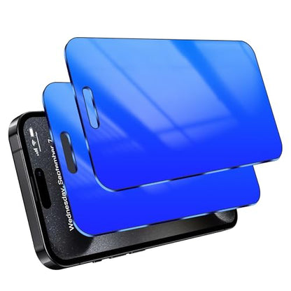 Privacy Screen Protector for iPhone 15 Pro Max Blue 6.7 inch - color: For iphone 15 Pro Max Blue