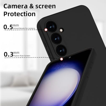 X-level for Samsung Galaxy S23 FE Case Slim Fit Ultra-Thin Super Soft TPU Phone Back Cover, Light Protective Matte Finish Coating Case for Samsung S23 FE 5G -Black - color: Black