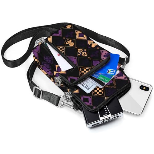 BIAOTIE Lightweight Small Crossbody bags Cell Phone Purses Travel Pouch Shoulder Bag for Women - color: Black S