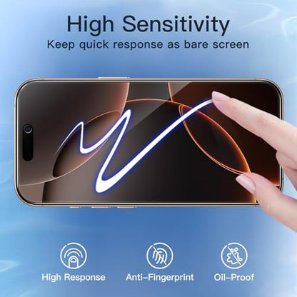 JETech Privacy Screen Protector for iPhone 16 Pro Max, 2-Pack - size: iPhone 16 Pro Max