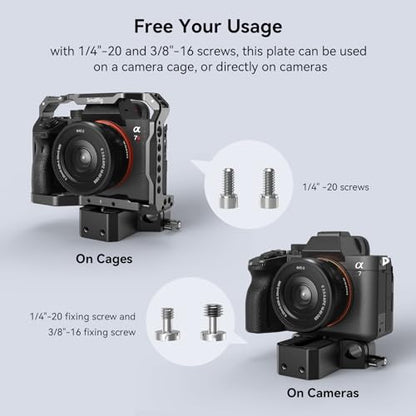 SMALLRIG Camera Baseplate with 15mm LWS Rod Rail Clamp - style: Base Plate