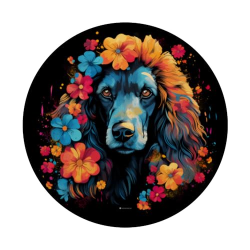 Colorful Poodle watercolor Art Pet Dog Mom Poodle PopSockets Standard PopGrip - style: Standard