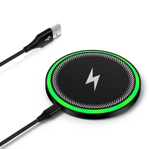 Wireless Charger Samsung Fast Charging Pad for Galaxy S26/S25 Ultra/S25 Plus/S24 FE Ultra/S23/S22/S21/Z Flip Fold 6,15W Wireless Phone Charger Android Charging Mat Station for Google Pixel 9a 9 Pro XL - color: 1-Pack-2