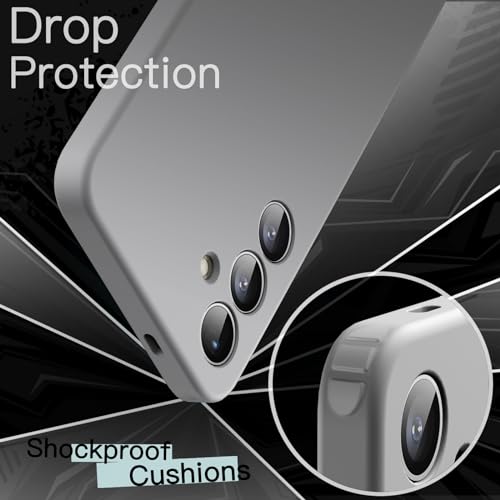 JETech Slim Case for Samsung Galaxy S24 Plus, Silver | Camera Lens Protection, Soft TPU Design, Matte Finish, Shockproof Protection - color: Silver, size: S24 Plus