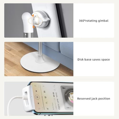 OATSBASF Heavy-Duty iPad Stand Floor 65" Height-Adjustable Tablet Holder
