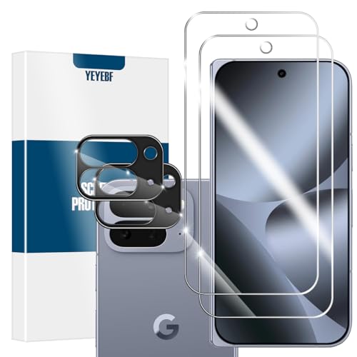 Screen Protector for Google Pixel 10 Pro Fold & Camera Lens Protectors [2+2 Pack] [Ultrasonic Fingerprint Unlock] [Case Friendly] [Bubble-Free] Tempered Glass For Pixel 10 Pro Fold - size: Google Pixel 10 Pro Fold