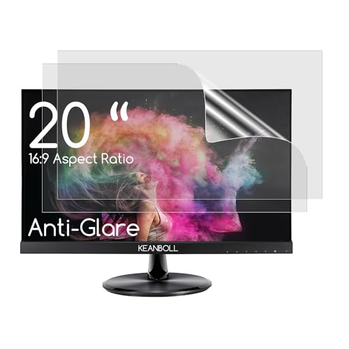 (2-Pack) 20 inch Screen Protector for Sceptre/LG/Dell/HP/Acer/ViewSonic/ASUS/Aoc/Samsung 20 Inch 16:9 Widescreen Desktop Computer Monitor, Eye Protection Anti Glare Filter - size: 20 inch-Anti Glare